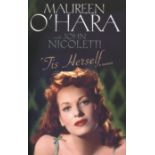 Maureen O'Hara. Hardback autobiography in mint condition hand signed by legendary hollywood