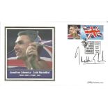 Jonathan Edwards Signed 2000 Olympic Games First Day Cover. Good Condition. All signed pieces come