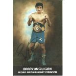 Barry Mcguigan Signed Boxing 5x7 Promo Photo. Good Condition. All signed pieces come with a