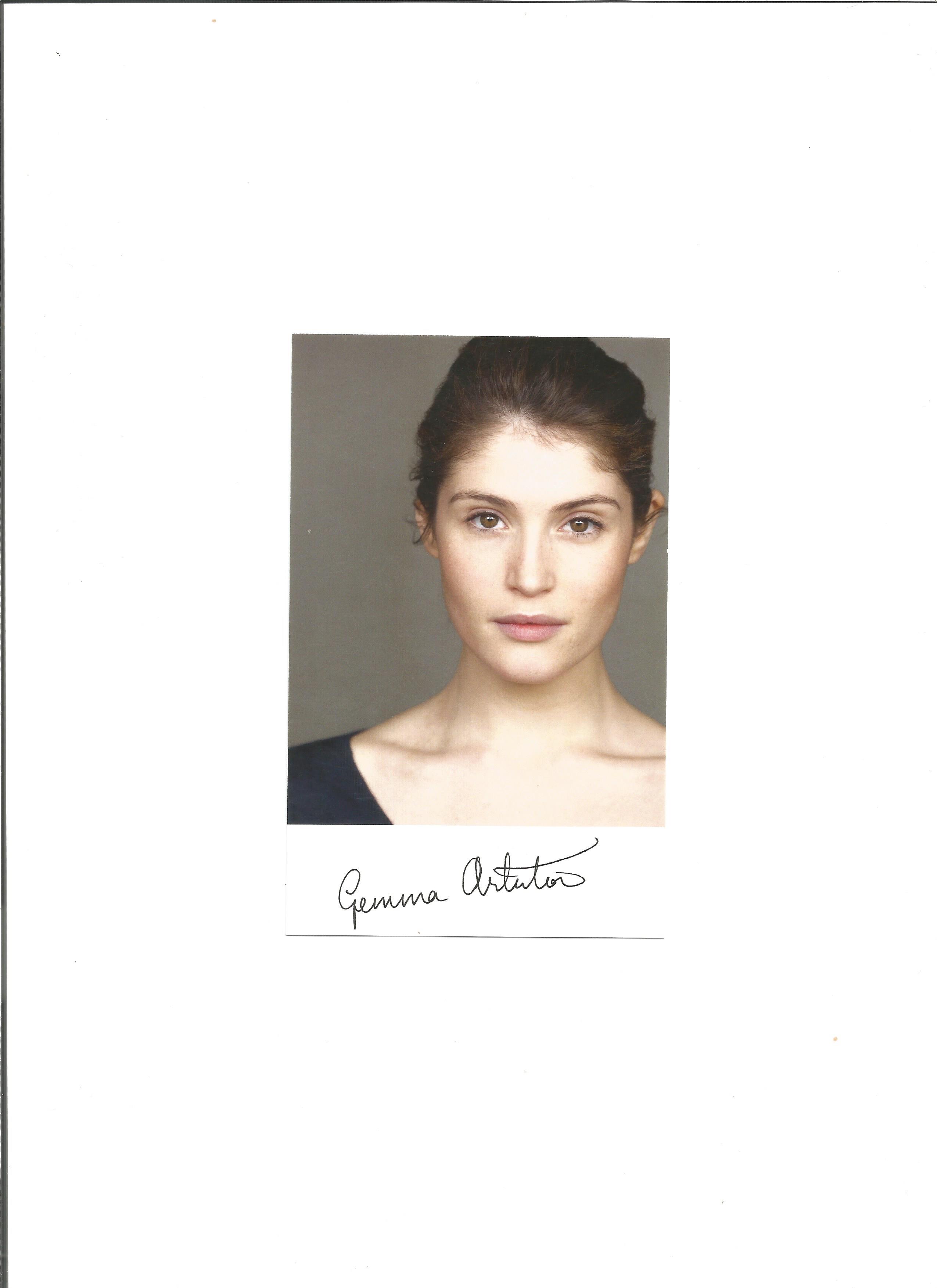 Gemma Arterton Bond Actress Signed Photo. Good Condition. All signed pieces come with a