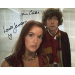 Doctor Who. 8 x 10 inch photo from Doctor Who signed by Tom Baker and Louise Jameson. Good
