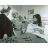 Carry On Matron. 8 x 10 inch photo from Carry On Matron signed by Barbara Windsor and Madeline