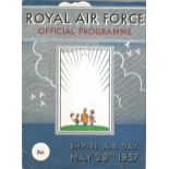 1937 RAF Empire Air Day official programme at RAF Kenley, 24 pages. Good Condition. All signed