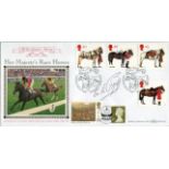 Lester Piggott. Benham Her majesty's Race Horses FDC signed by Lester Piggott. Good Condition. All