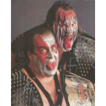 Demolition WWF Wrestling hand signed 10x8 photo. This hand signed photo depicts WWF Wrestling tag