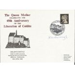 Lord Newborough signed 1990 Colditz Castle 45th ann cover. Good Condition. All signed pieces come