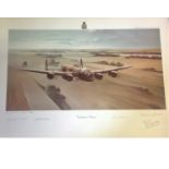 World war Two print 14x20 from Bill Townsend collection titled Dambusters Return by the artist