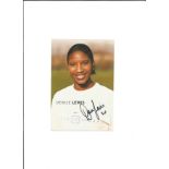 Denise Lewis Signed Athletics Promo Photo. Good Condition. All signed pieces come with a Certificate