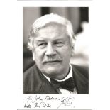 Peter Ustinov signed 7x5 b/w photo. Dedicated. Good Condition. All signed pieces come with a