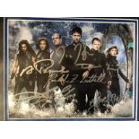 Stargate Atlantis Cast Signed. 8 x 10 inch photo signed by all six main cast members of the