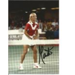 Martina Navratilova signed 5x4 colour photo. Good Condition. All signed pieces come with a