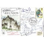 Colditz Castle Reunion cover signed by an amazing 28 WW2 inmates. Includes Mike Moran, Francis