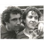 Peter Shilton Signed 1978 Nottingham Forest 8 x 10 inch Press Photo. Good Condition. All signed