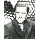 Kirk Douglas signed 10x8 b/w photo, lovely early portrait photo of a young Douglas, autographed in