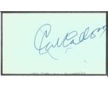 Cab Calloway signed album page. Good Condition. All signed pieces come with a Certificate of