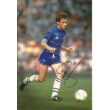 Pat Nevin Signed Chelsea 8x12 Photo. Good Condition. All signed pieces come with a Certificate of