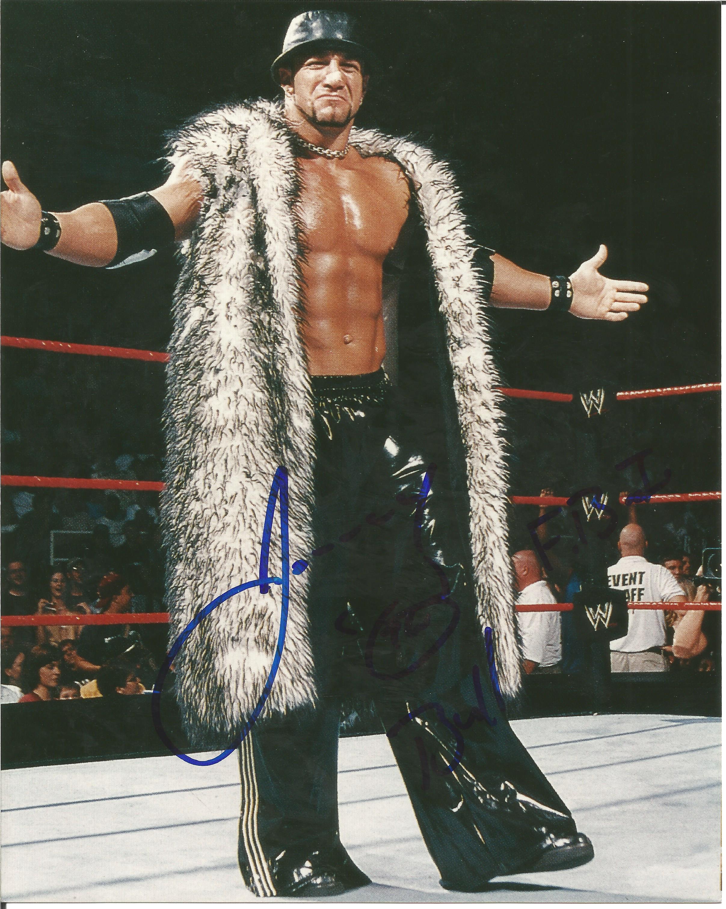 Johnny Stamboli Signed Wwe Wrestling 8 x 10 inch Photo. Good Condition. All signed pieces come