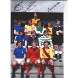 Autographed 12 x 8 photo, RANGERS, a superb image depicting Scotland's First Division 'Team of the