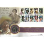 £5 Silver 1999 Queen Mother Proof Coin set in Guernsey Queen Mother 99th Birthday coin FDC PNC. Good