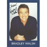 Bradley Walsh signed 8x6 colour photo. Good Condition. All signed pieces come with a Certificate