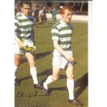 Autographed 12 x 8 photo, WILLIE WALLACE, a superb image depicting Wallace and his Celtic team