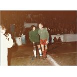Bert Trautmann signed 7x4 colour photo. Good Condition. All signed pieces come with a Certificate of