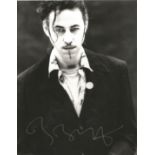 Bob Geldof signed 10x8 black and white shot of the Boom Town Rats frontman, signed in silver. Good