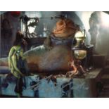 Star Wars. 8 x 10 inch photo from Star Wars Return of the Jedi signed by Jabba the Hutts dancing