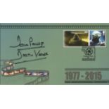 Star Wars 2015 First Day Cover signed by the original Darth Vadar Dave Prowse with Yoda Stamps. We