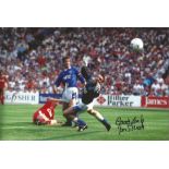 Football Ian Rush 12x8 signed colour photo pictured playing for Liverpool against Everton in the