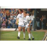 Autographed 12 x 8 photo, LEE CHAPMAN, a superb image depicting Leeds United's John Pearson