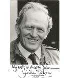 Gordon Jackson signed 6x4 b/w photo. Dedicated. Good Condition. All signed pieces come with a