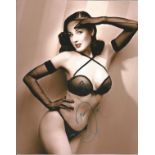 Entertainment Dita Von Teese 10x8 signed colour photo. Dita Von Teese is an American vedette,