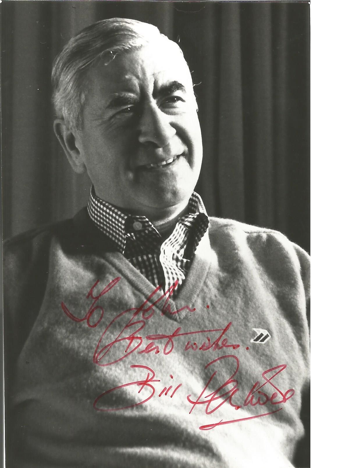Bill Pertwee signed 6x4 b/w photo. (21 July 1926 - 27 May 2013) was an English comedy actor. He