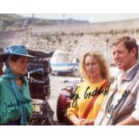 Bergerac Cast Signed. 8 x 10 inch photo from the TV series 'Bergerac' signed by THREE cast