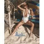 Alyssa Arce Playboy Playmate signed 10x8 photo. This beautiful hand signed photo depicts Alyssa