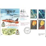 Red Arrows RAF Valley Hawk flown RAF 1991 Engineering official BFPS FDC signed by CO Grp Capt A