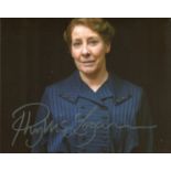 Downton Abbey. 8 x 10 inch photo from Downton Abbey signed by actress Phyllis Logan. Good Condition.