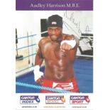 Audley Harrison Signed Boxing 8x6 Promo Photo. Good Condition. All signed pieces come with a