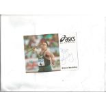 Steve Backley signed 6x4 promotional photo card. Good Condition. All signed pieces come with a