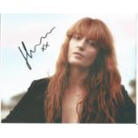 Music Florence Welch 10x8 signed colour photo. Florence Leontine Mary Welch is an English