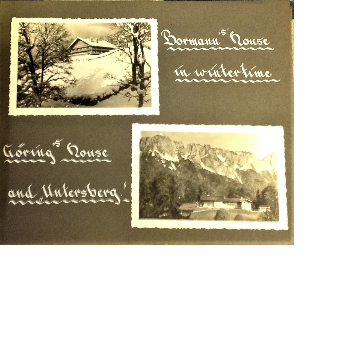 Eagles Nest Berchtesgaden and Top Brass WW2 original vintage photo album. Bound album containing - Image 7 of 13