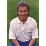 Gerry Francis 6x4 signed colour photo of Francis during his time as QPR manager, signed in blue ink.