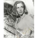 Honor Blackman signed 10x8 b/w photo. Good Condition. All signed pieces come with a Certificate of