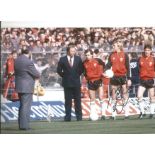 Autographed 12 x 8 photo, GARY BAILEY, a superb image depicting Bailey together with Manchester