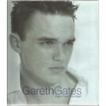 Gareth Gates signed hard back book Right From the Start. Signed on inside page, dedicated. Dust