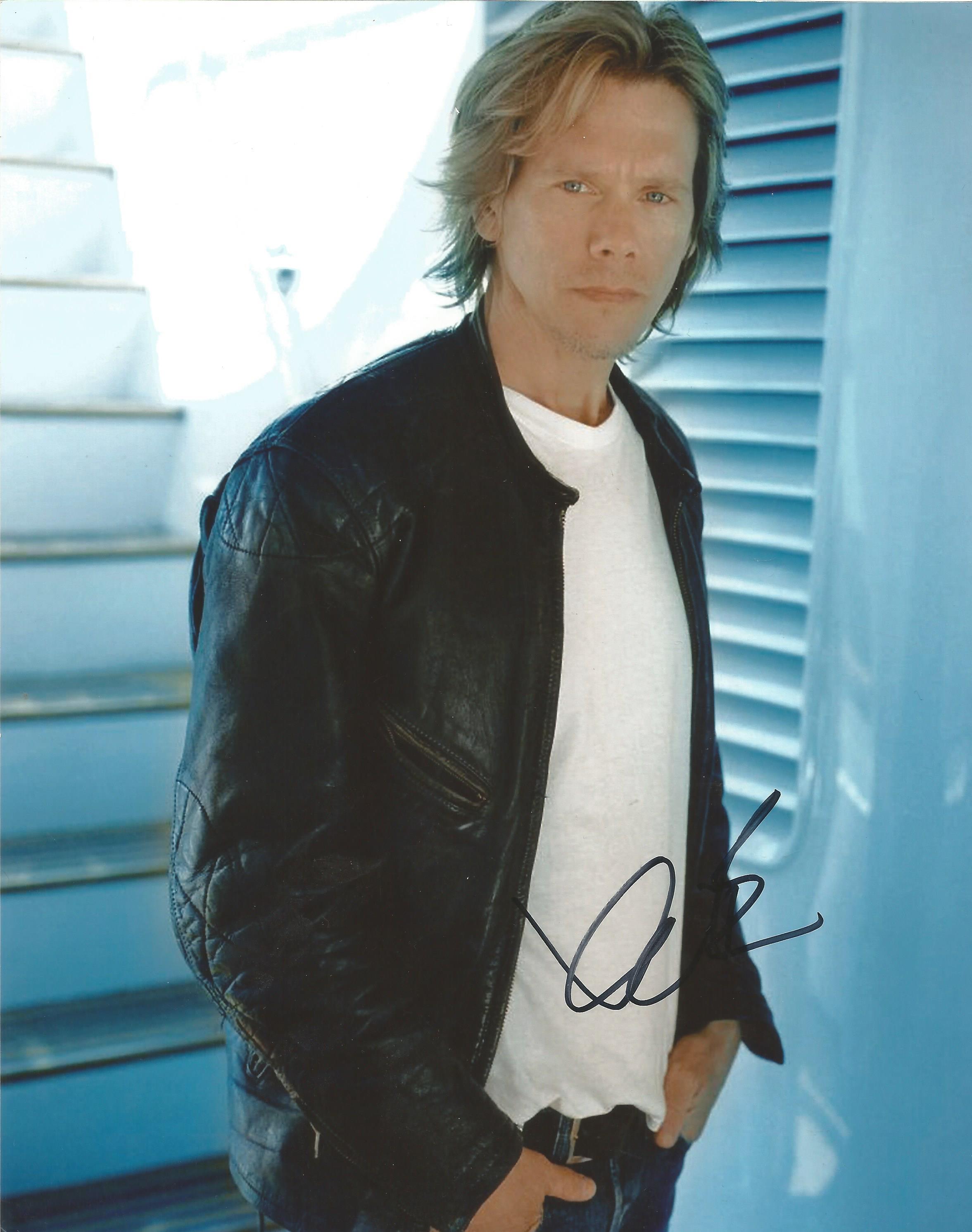 Kevin Bacon signed 10 x 8 colour Photoshoot Portrait Photo, from in person collection autographed at