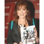 Jackie Collins signed 10 x 8 colour Portrait Photo, from in person collection autographed at ITV