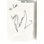 Autograph book with 70+ signatures on 8x6 white pages. Some of names included are Claire King, Ant