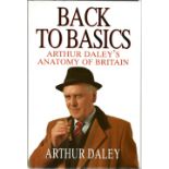 Arthur Daley George Cole signed hard back book Back to Basics, Arthur Daley's Anatomy of Britain.